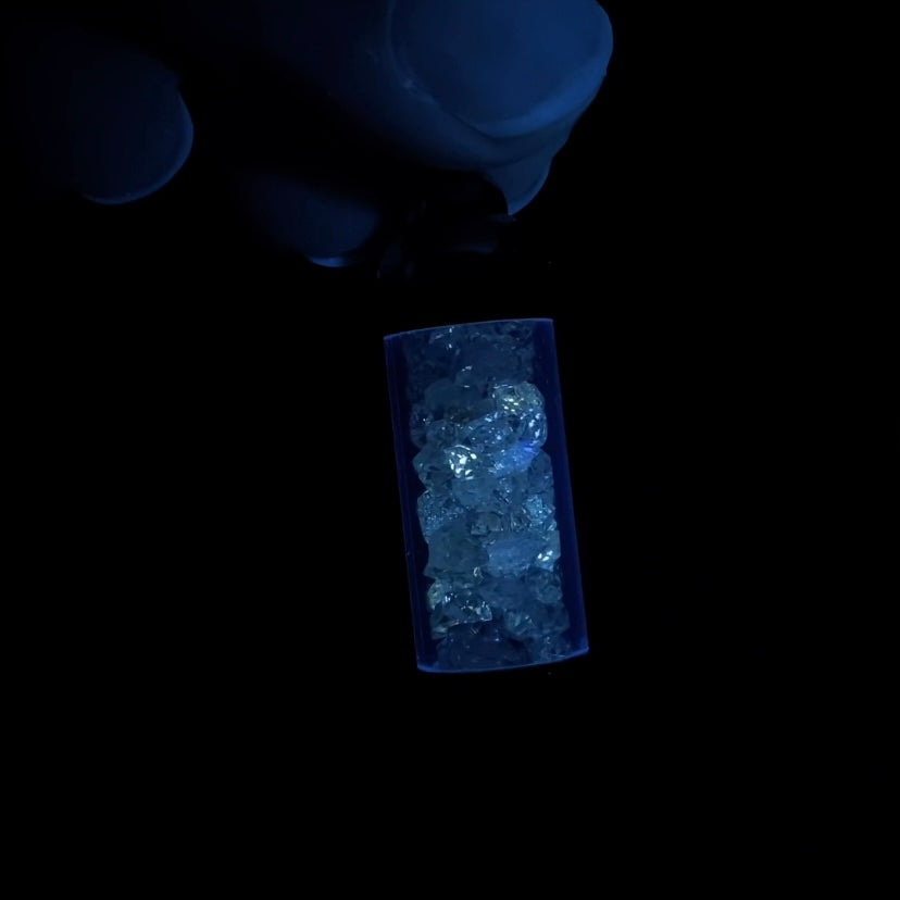 Double Terminated Petroleum Quartz Crystal Filled Pendant Necklace