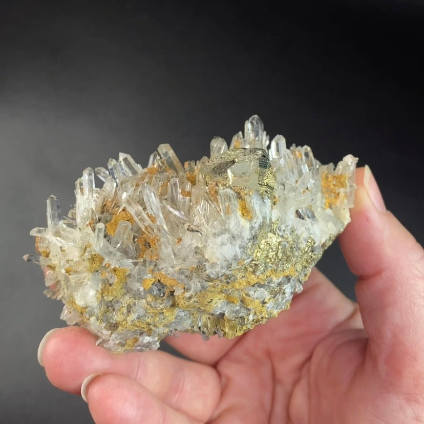 Quartz Cluster with Pyrite, Trepca Mines, Kosovo