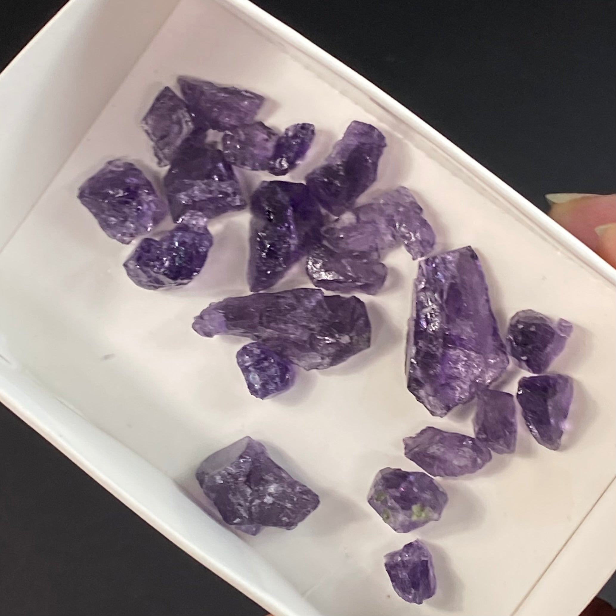 Deep Purple Scapolite Crystal Lot for Jewelry Making, Crystal Grids etc