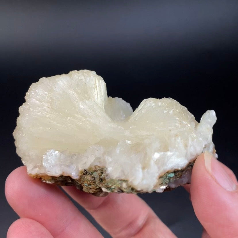 Stilbite Bow Tie Cluster with Stilbite Blades on Matrix