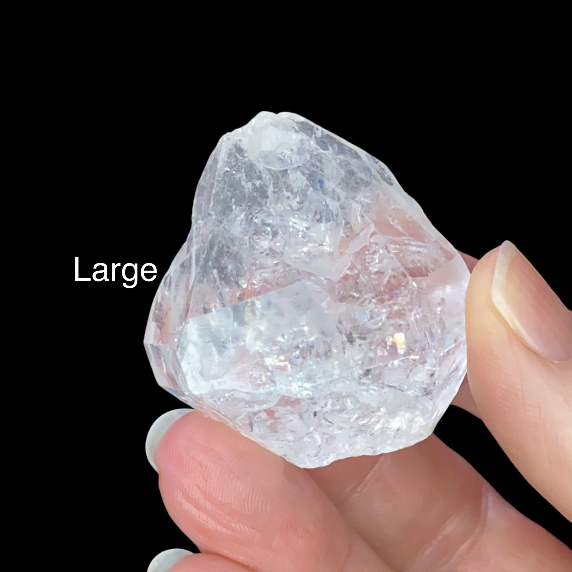 ONE Clear Terminated Quartz Crystal Four Sizes Available