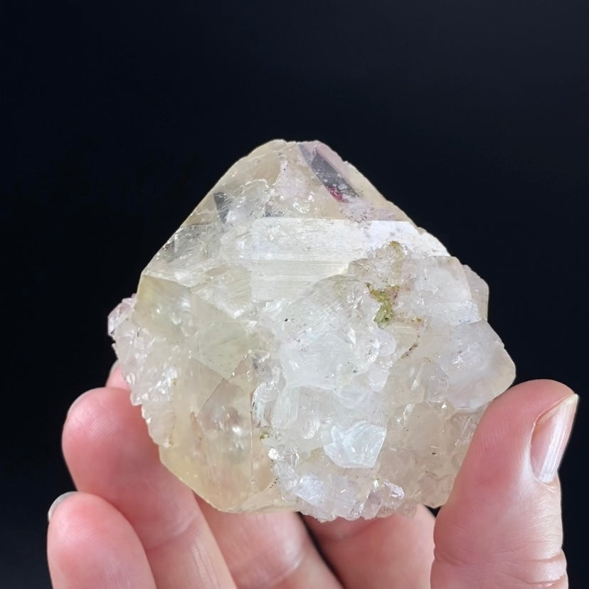 Rhombic Yellow Calcite Cluster