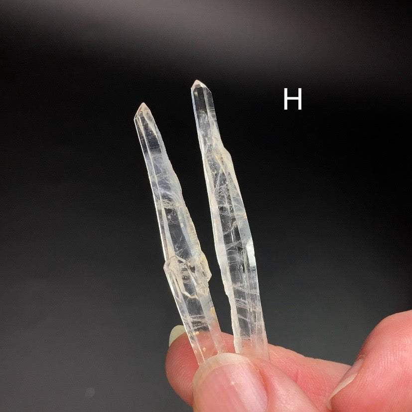 Singing Lemurian Quartz Crystal Pair from Santander, Colombia