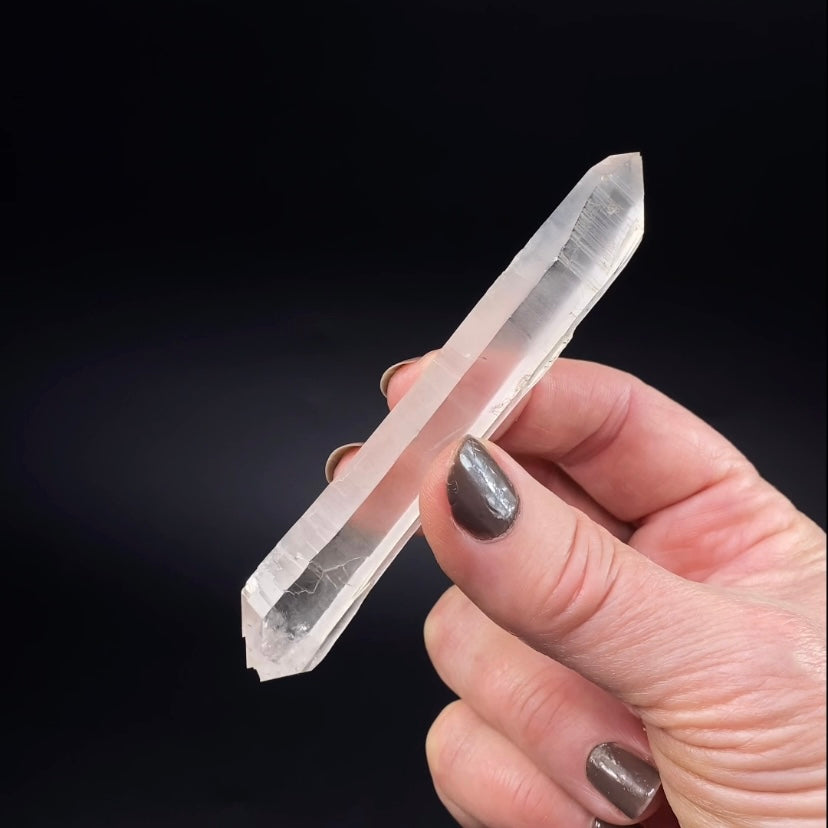 Double Terminated Quartz Crystal with Elestial Termination, Corinto, Minas Gerais, Brazil