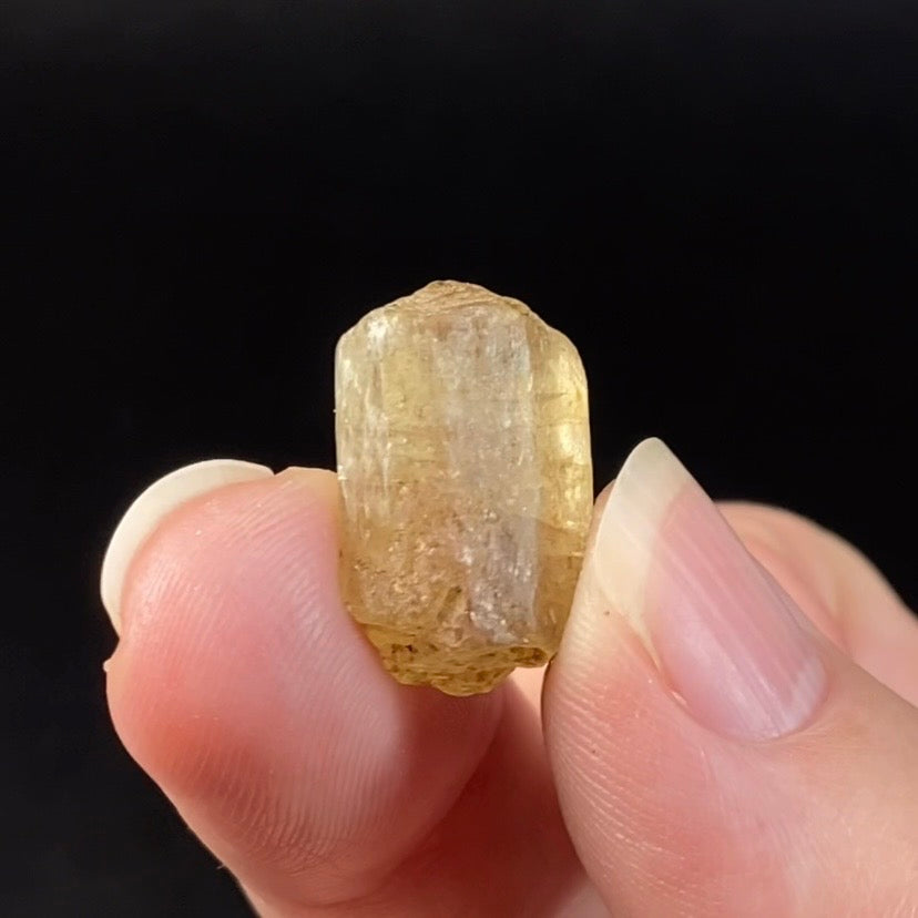 Natural Terminated Golden Yellow Scapolite Crystal from Badakhshan, Afghanistan