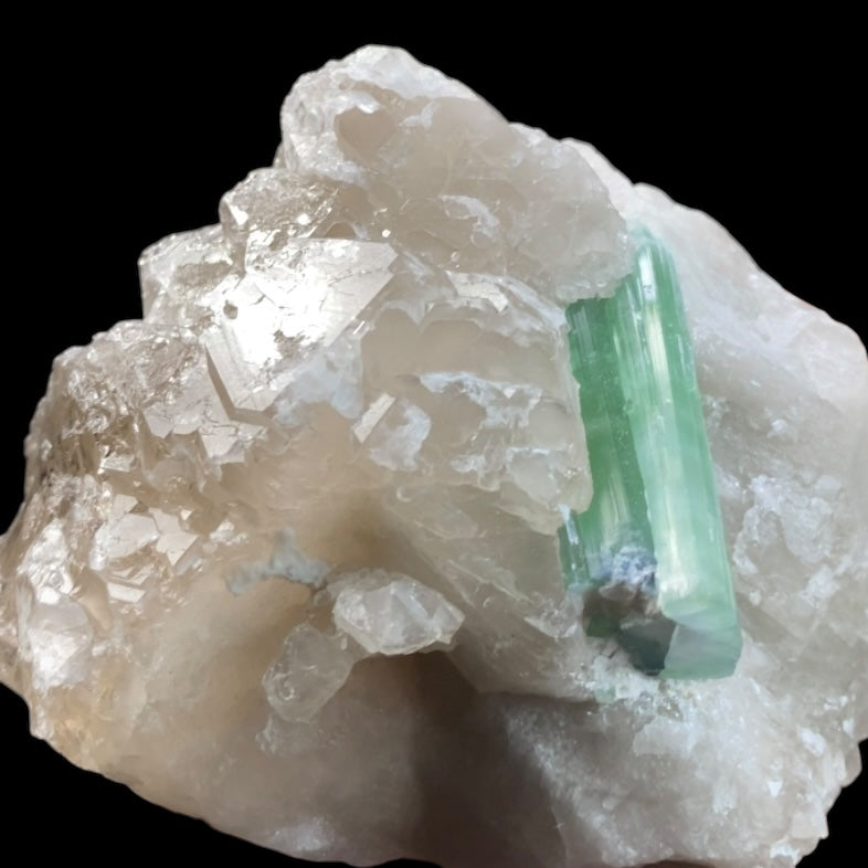 Green & Pink Watermelon Tourmaline with Smoky Quartz