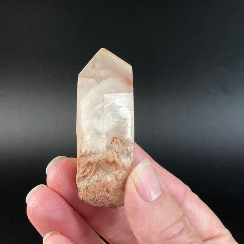 Golden Quartz Crystal with Multiple Phantoms Inside, Corinto, Minas Gerais, Brazil