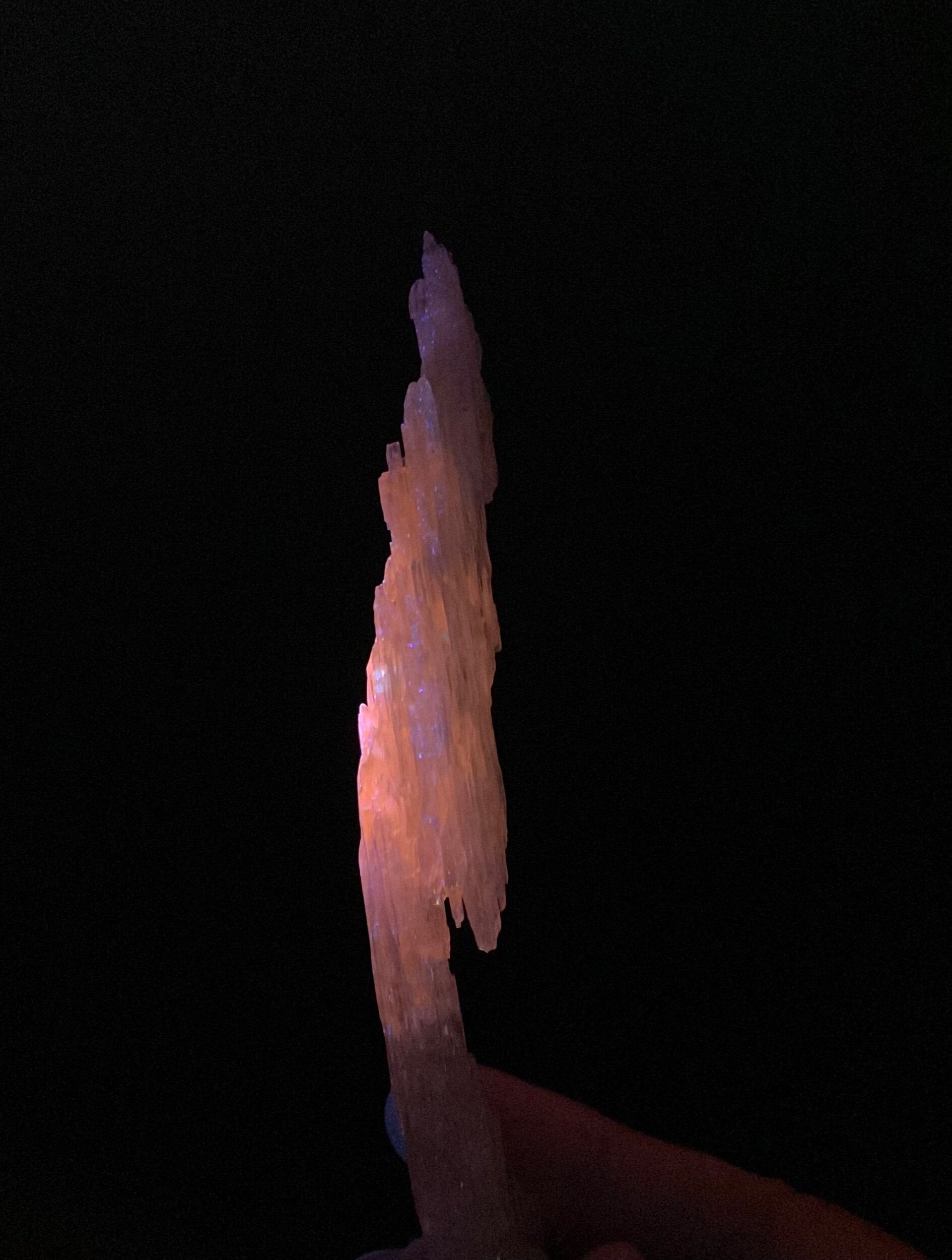 Etched Yellow Triphane / Spodumene Crystal - Yellow Kunzite - UV Reactive