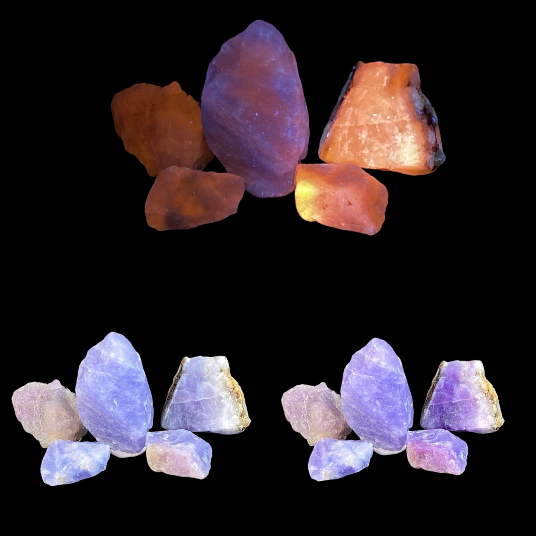High Grade Photochromic Sodalite var Hackmanite Lots, Tenebrescent & Fluorescent