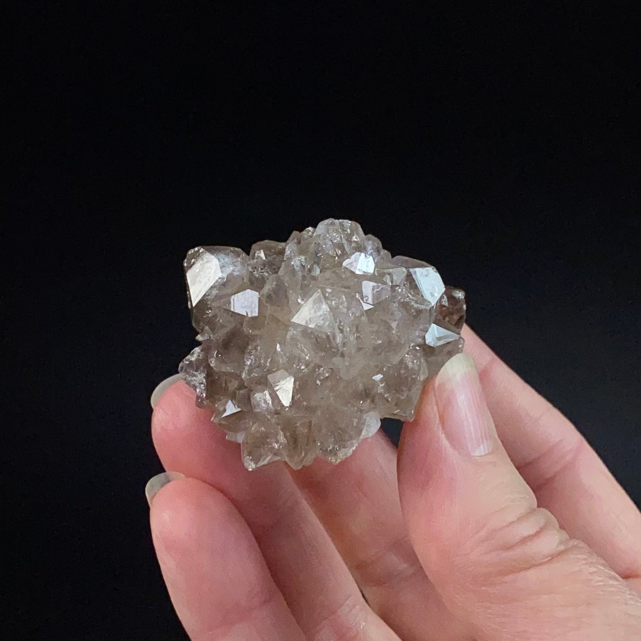 Smoky Quartz Flower Cluster, India