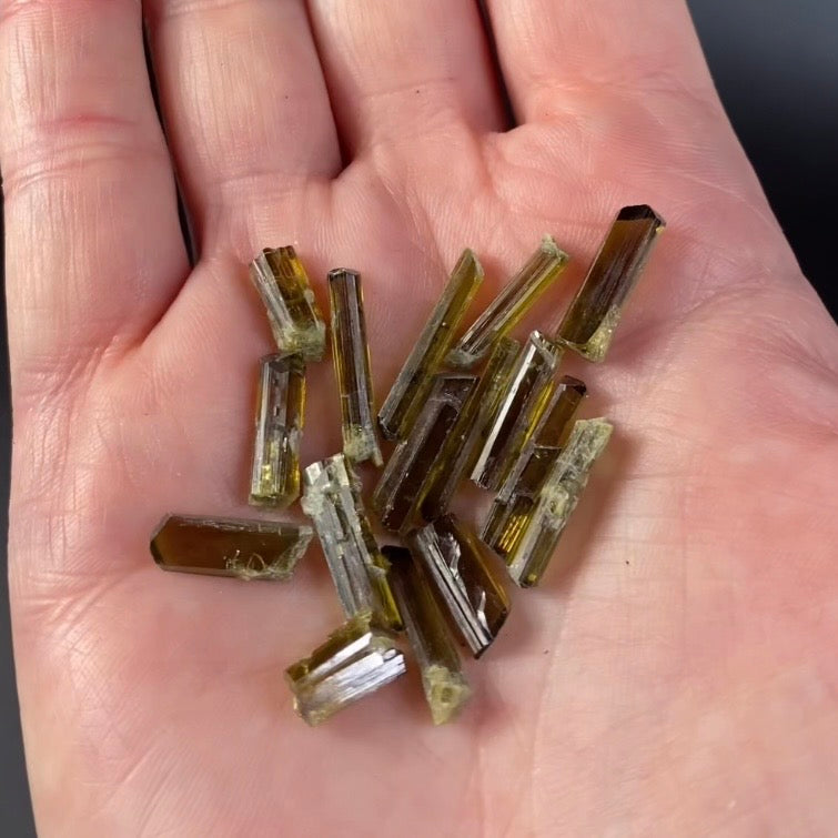 High Grade Epidote Crystal Lot from Shigar Valley, Gilgit-Baltistan, Pakistan