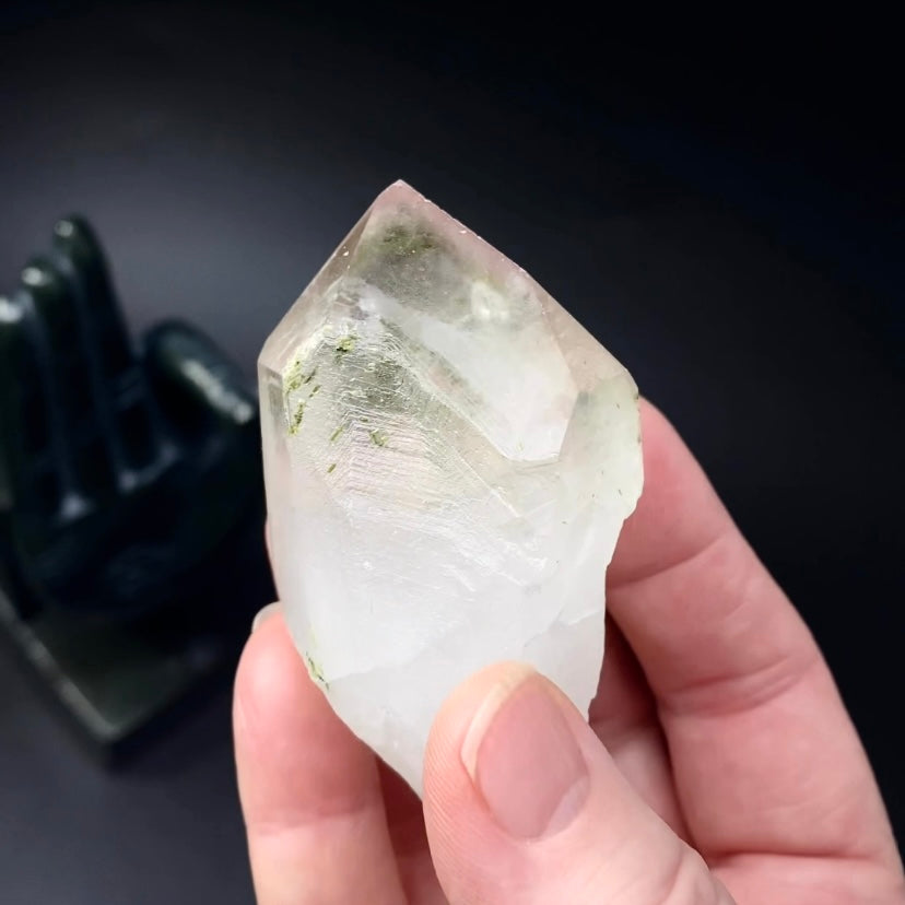 Quartz Crystal with Epidote & Hematite from Balochistan, Pakistan