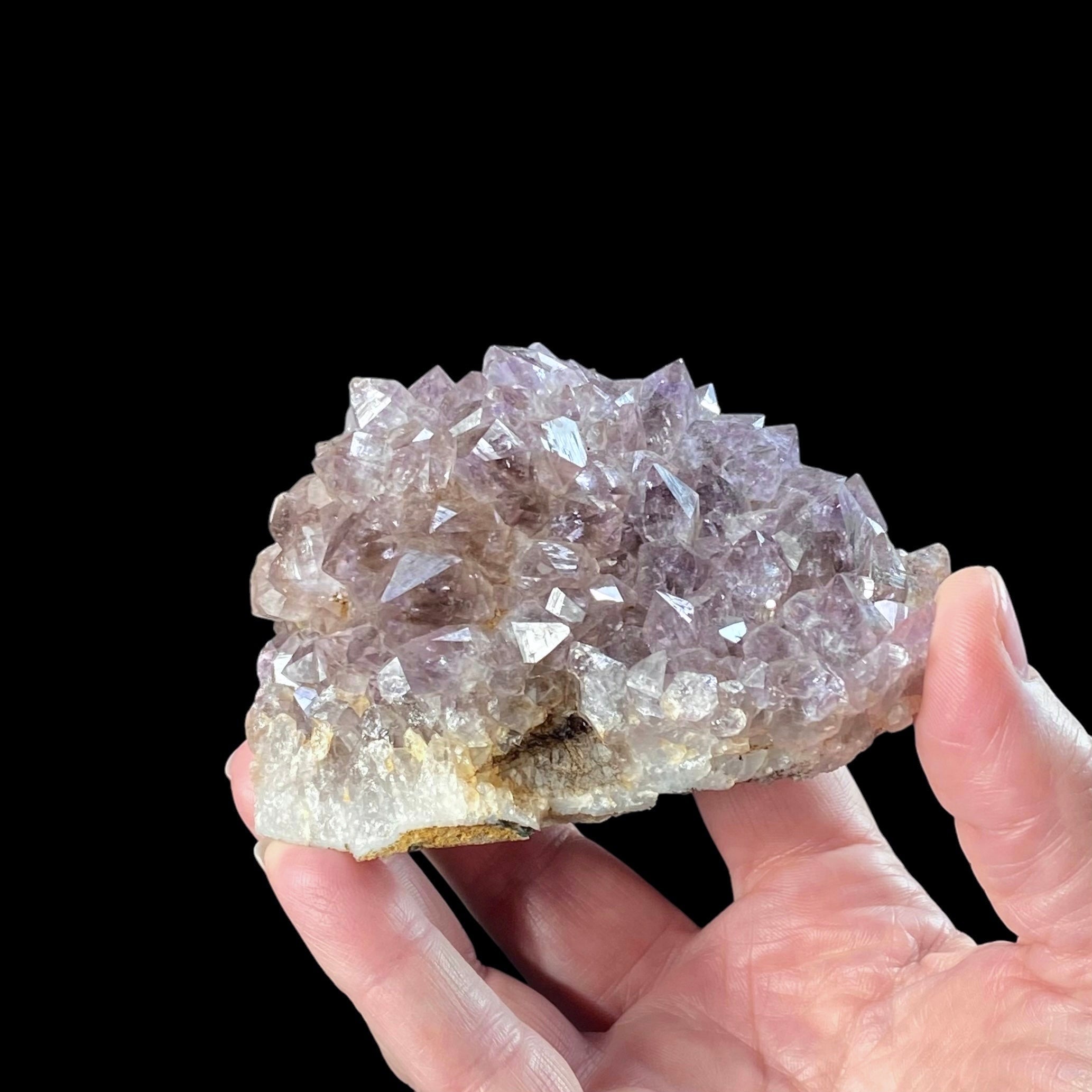 Smoky Amethyst Flower Cluster, India