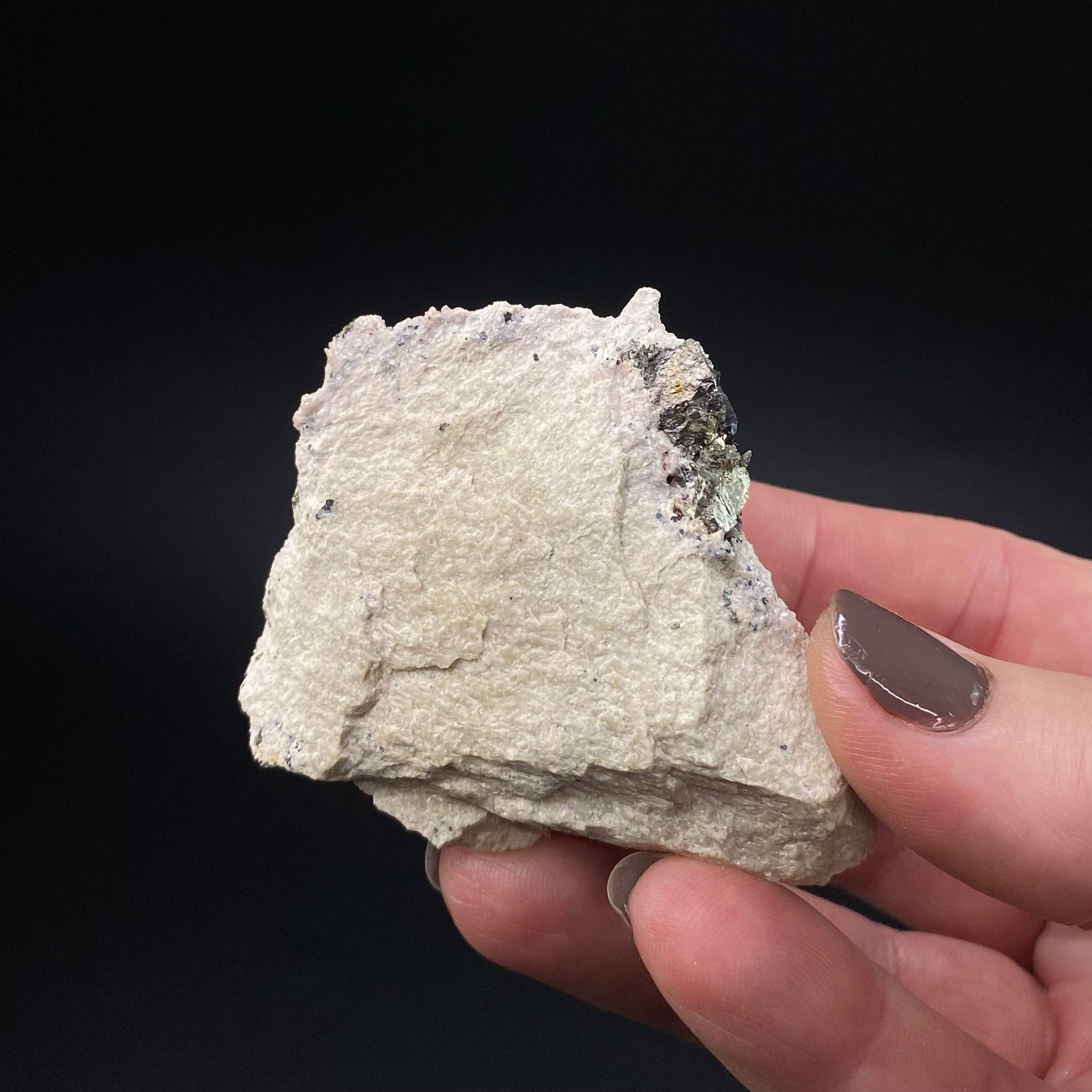 Kosovo Rhodochrosite Crystal Cluster with Arsenopyrite from Trepca Mines