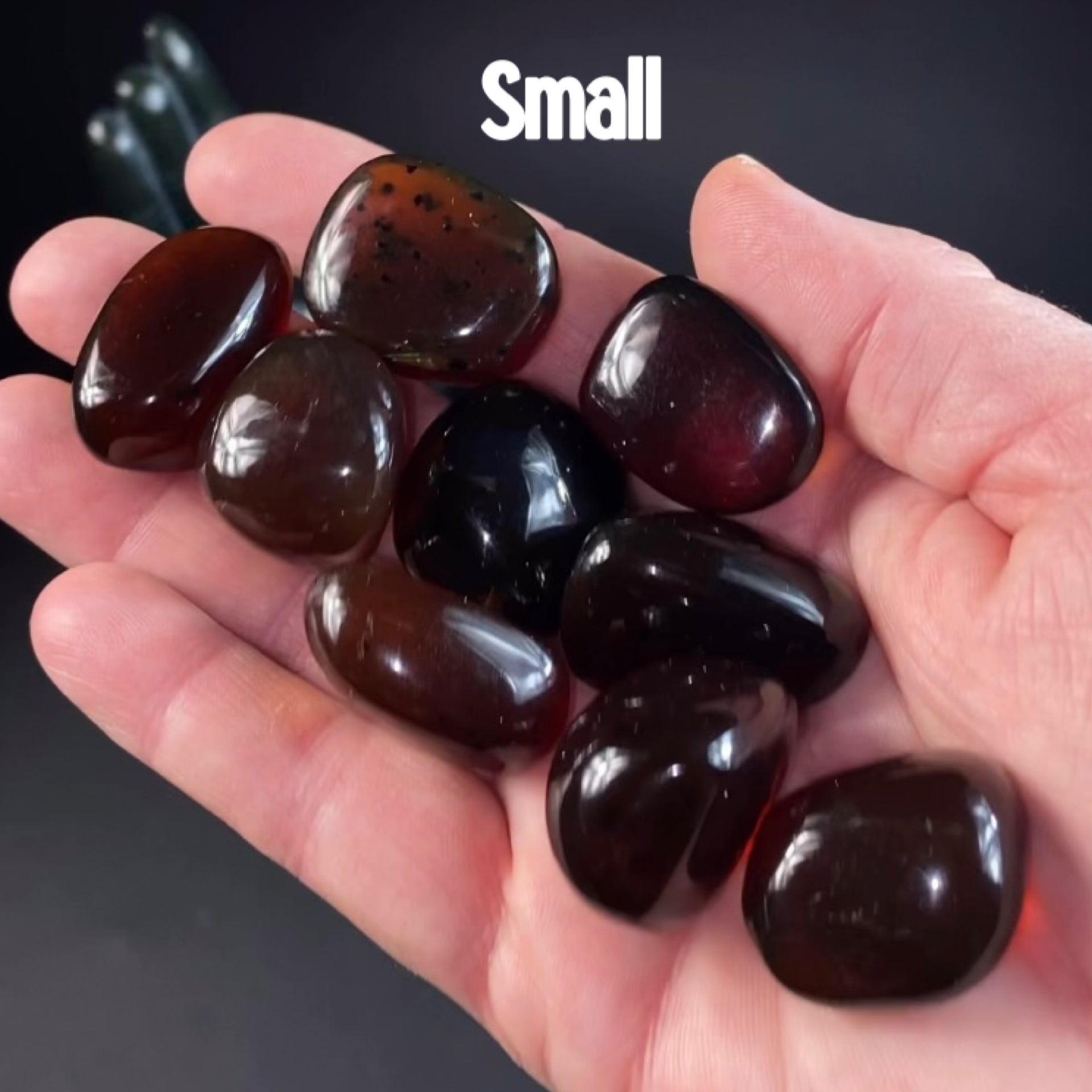 High Grade Honey Brown Sumatran Amber Tumbled Stone