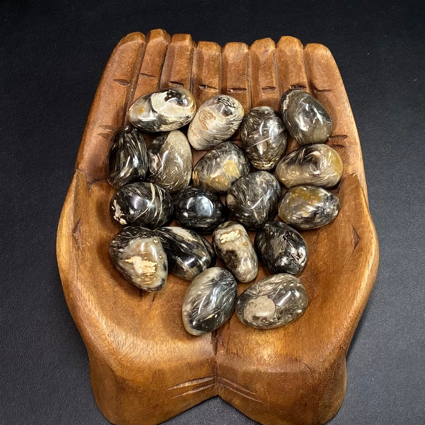 Feather Agate Polished Tumble Stone