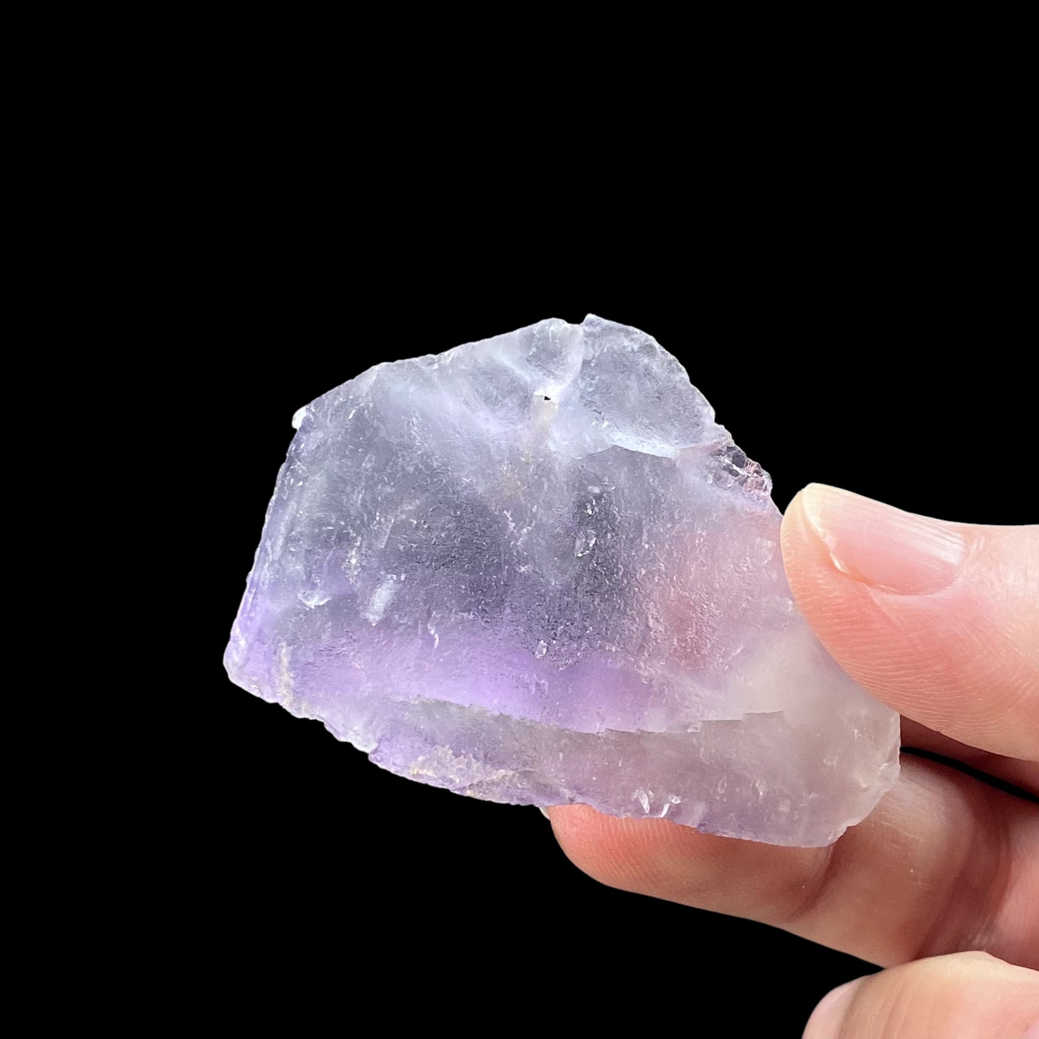 Soft Lavender & Purple Zoned Cubic Fluorite Specimen