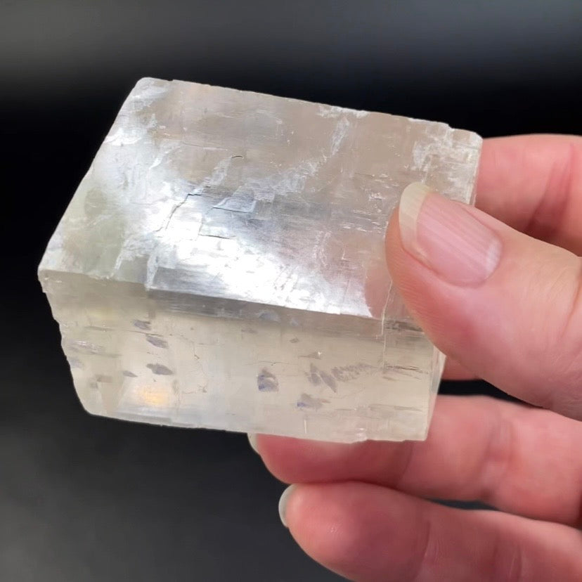 Rhombic Calcite Specimen with Rainbows from Guizhou Province, China