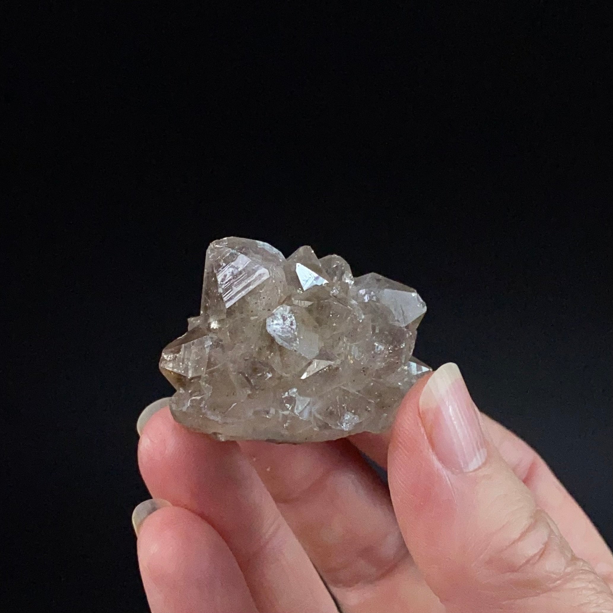 Smoky Quartz Flower Cluster, India