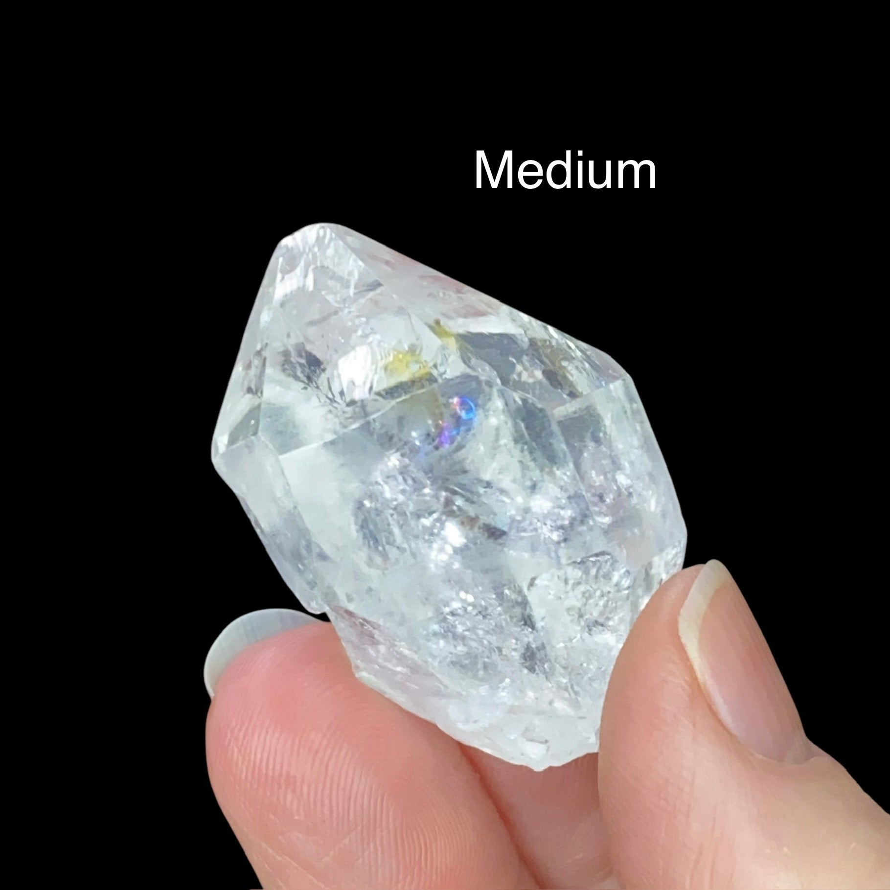 ONE Clear Terminated Quartz Crystal Four Sizes Available