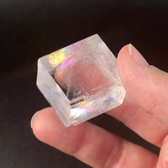 Clear Rainbow Optical Calcite Specimen from Madagascar