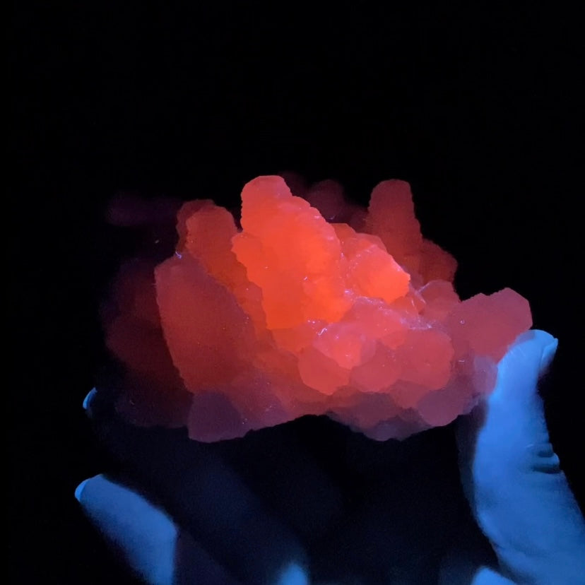 Fluorescent Calcite Specimen from Trepca Mine Complex, Kosovo
