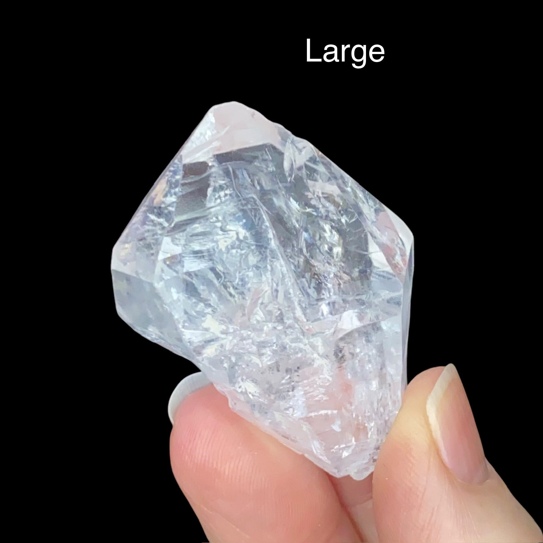 ONE Clear Terminated Quartz Crystal Four Sizes Available