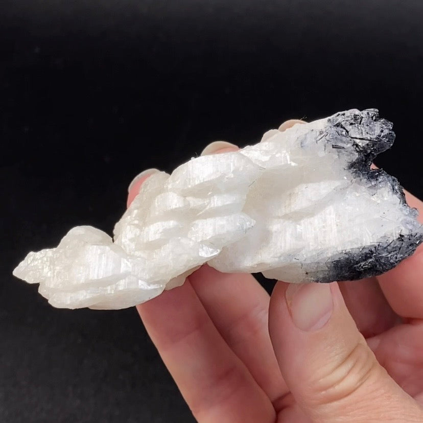 Unique Hydrothermal Etched Milky Quartz Cluster with Rutile