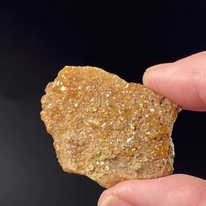 Honey Orange Spessartine Garnet Crystals on Matrix from Bajaur Agency Pakistan