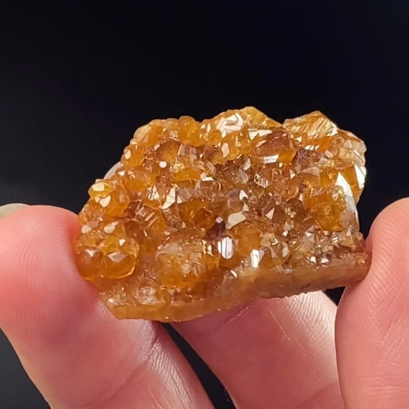 Honey Orange Spessartine Garnet Crystals on Matrix from Bajaur Agency Pakistan