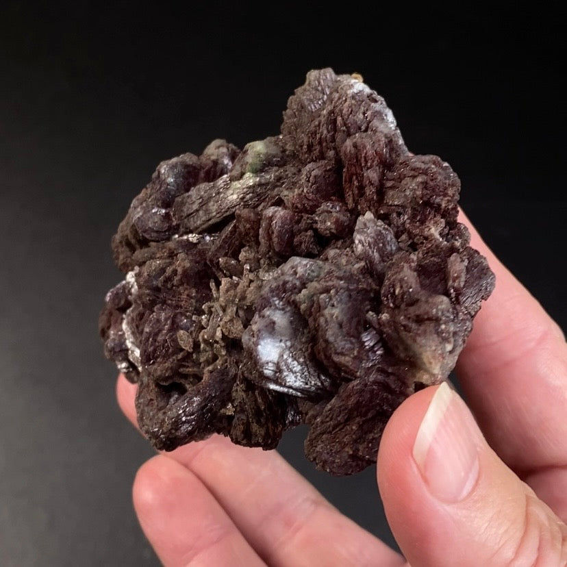 Dark Chocolate Red Marshy Heulandite Cluster from Maharashtra, India