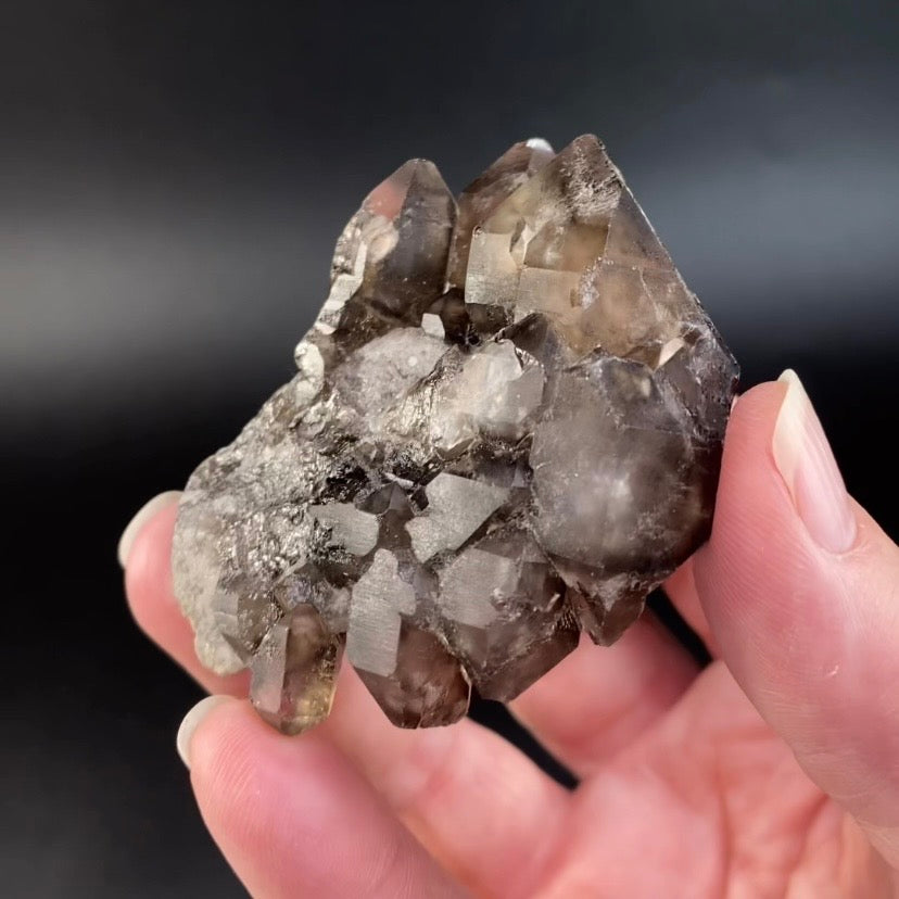 Smoky Elestial Quartz from Minas Gerais, Brazil