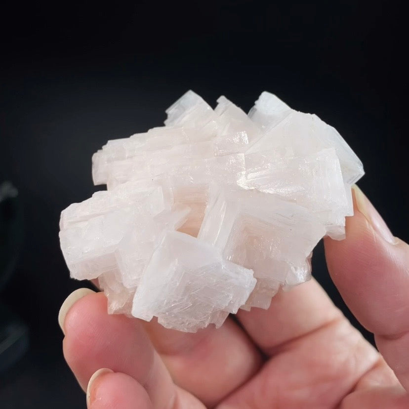 Light Pink Halite Crystal Specimen from Searles Lake, California