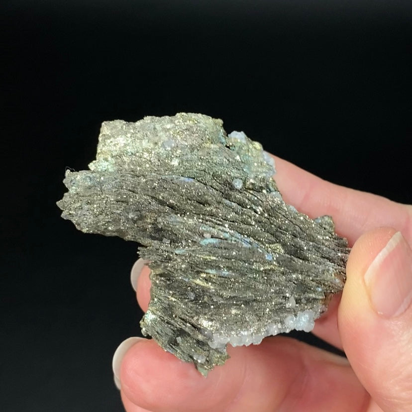 Pyrite After Pyrrhotite with Calcite from Trepca Mine Complex, Kosovo