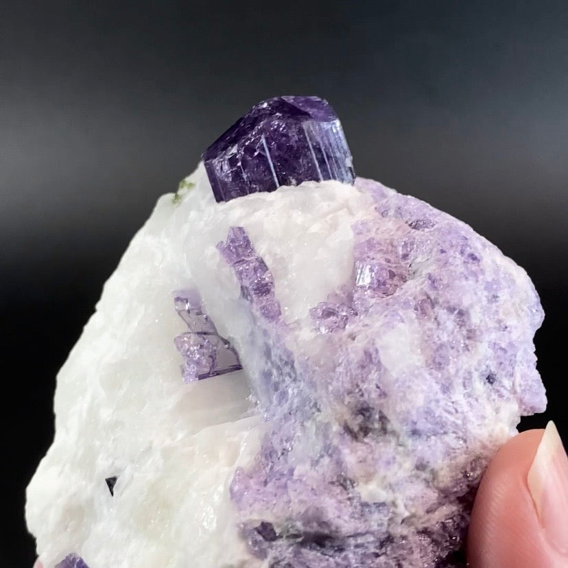 Scapolite Var. Marialite Crystal on Feldspar Matrix from Badakhshan, Afghanistan