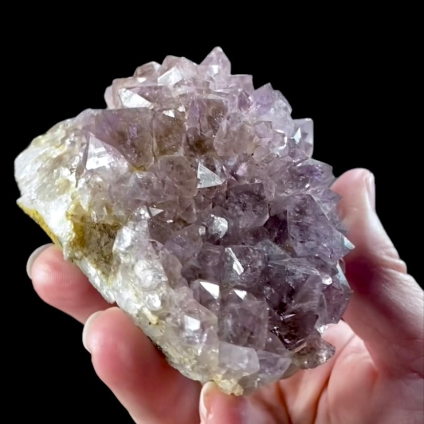 Smoky Amethyst Flower Cluster, India