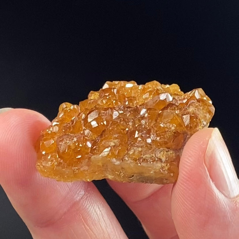 Honey Orange Spessartine Garnet Crystals on Matrix from Bajaur Agency Pakistan