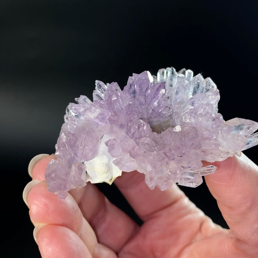 Amethyst Crystal "Flower" with Celadonite from Ametista do Sul, Brazil