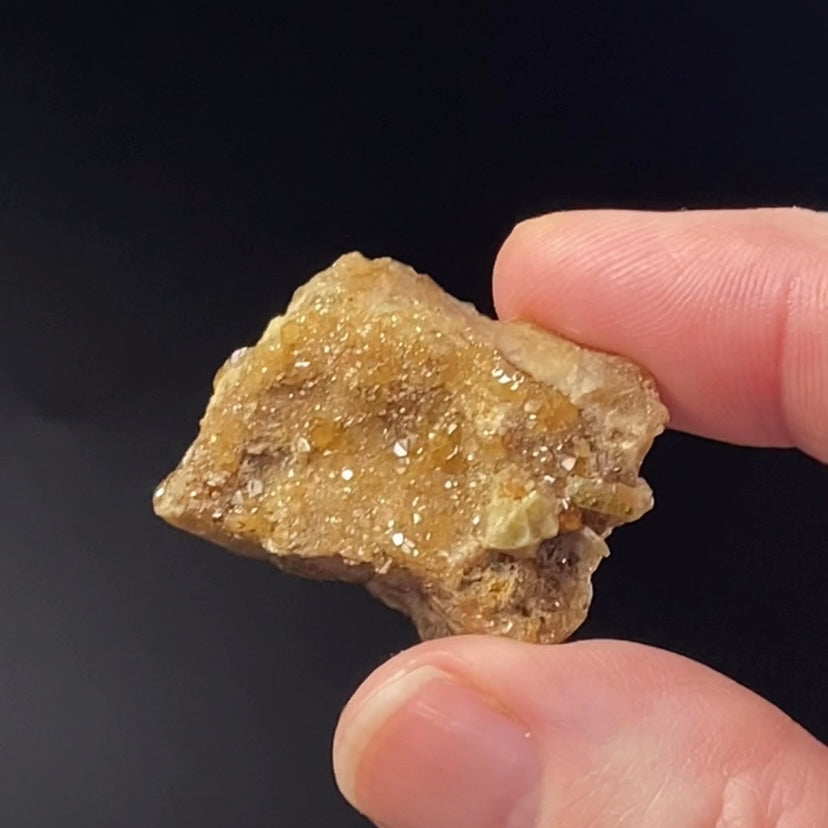 Orange Spessartine Garnet Crystals on Matrix from Bajaur Agency Pakistan