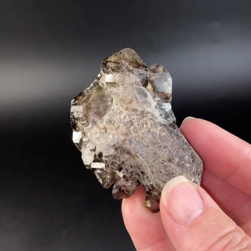 Smoky Elestial Quartz from Minas Gerais, Brazil
