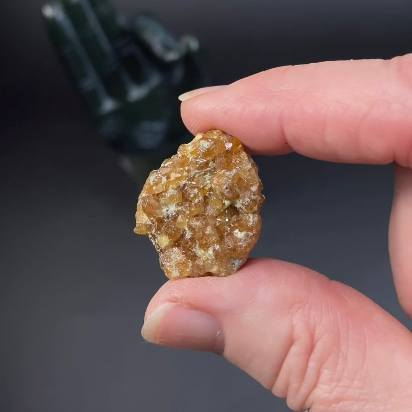 Orange Garnet Crystals on Matrix from Pakistan - Multiples Available