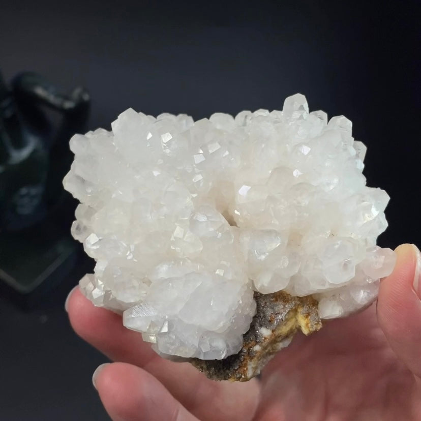 Fluorescent Calcite Cluster from Trepça Mines, Kosovo