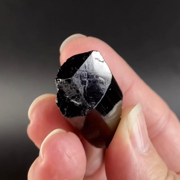 Terminated Black Tourmaline Schorl Crystal from Shigar Valley, Pakistan