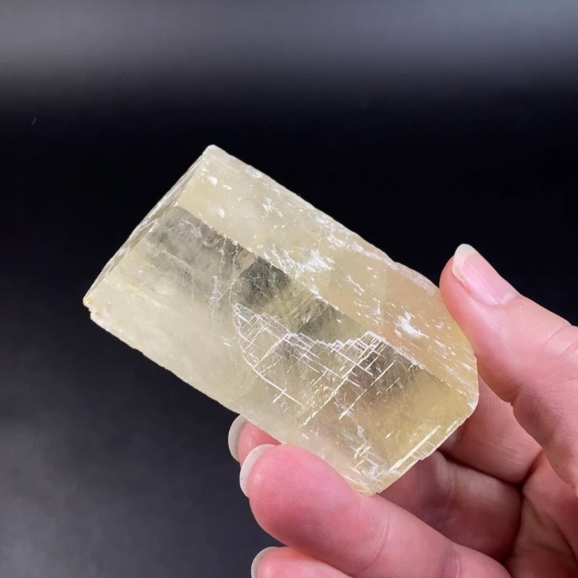 Rhombic Honey Calcite Specimen from Guizhou Province, China