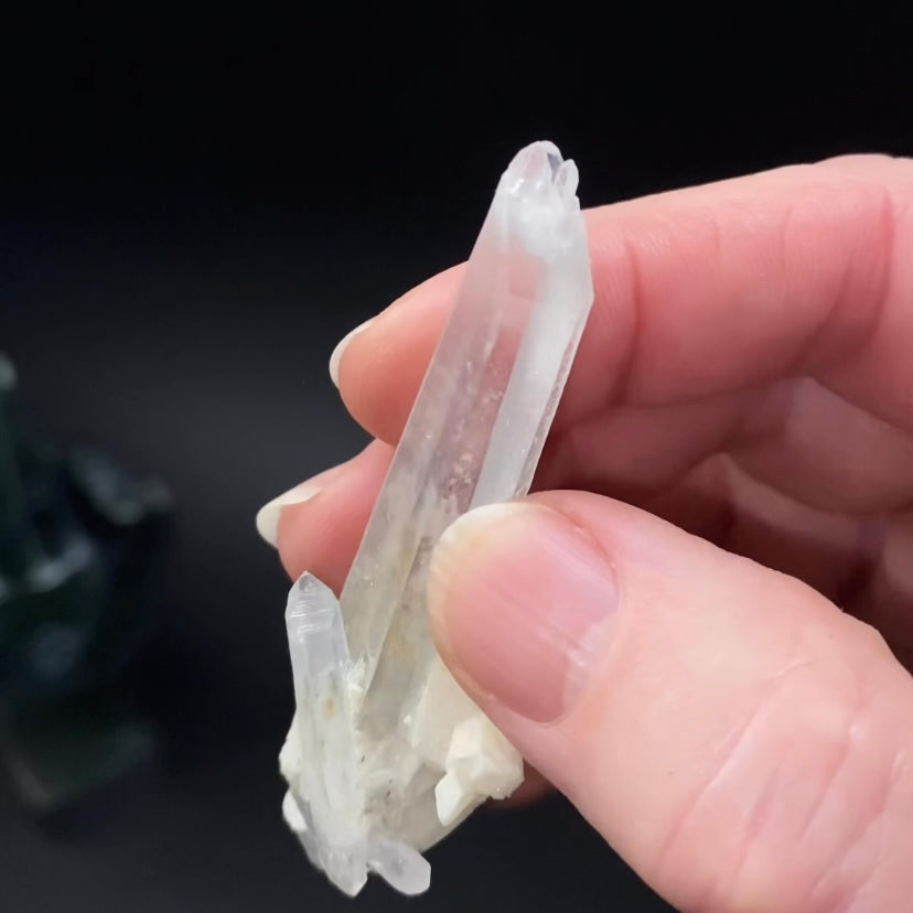 Double Terminated Himalayan Laser Quartz Crystal from Hashupi, Shigar Valley, Pakistan