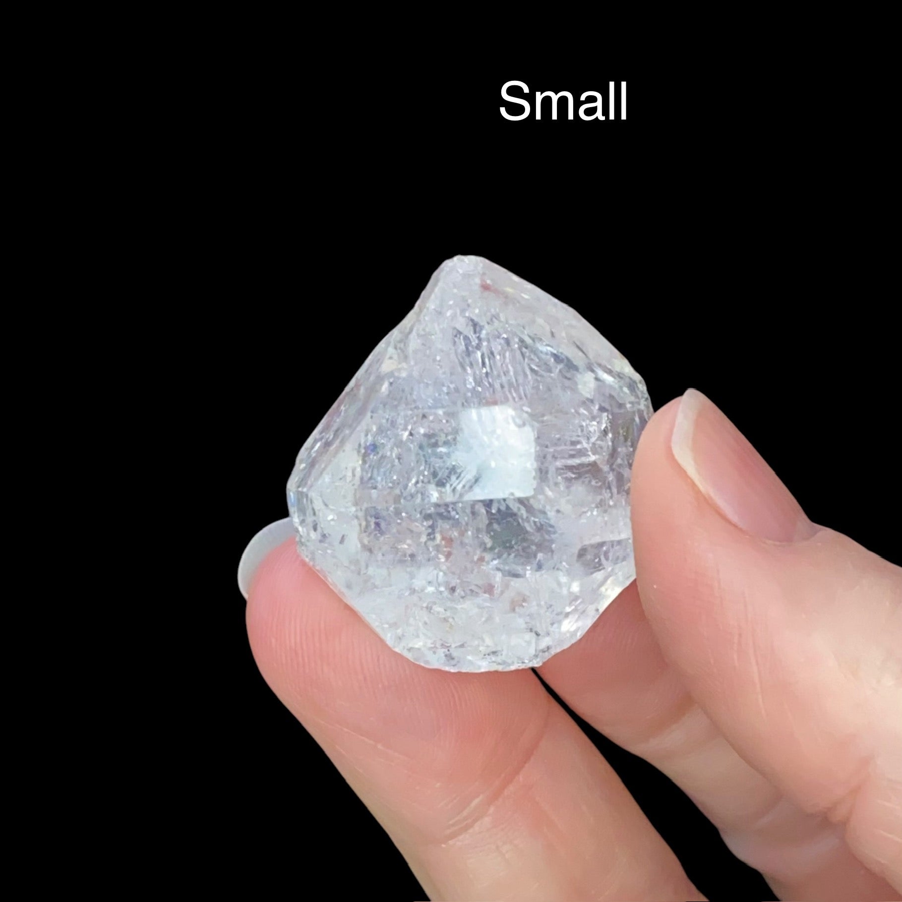 ONE Clear Terminated Quartz Crystal Four Sizes Available