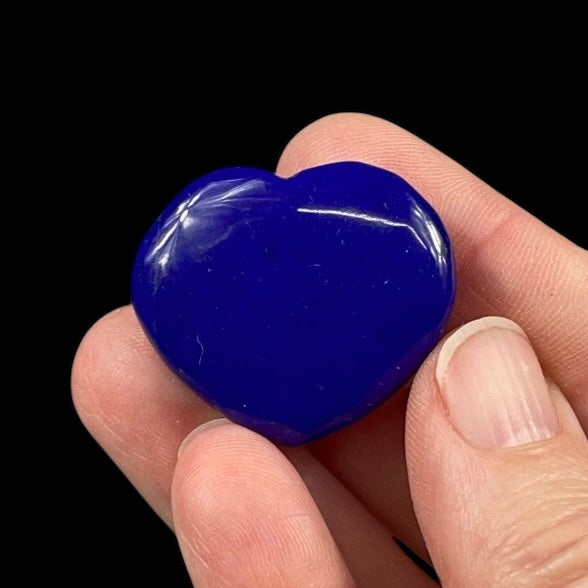 ONE High Grade, Natural Lapis & Pyrite Polished Heart