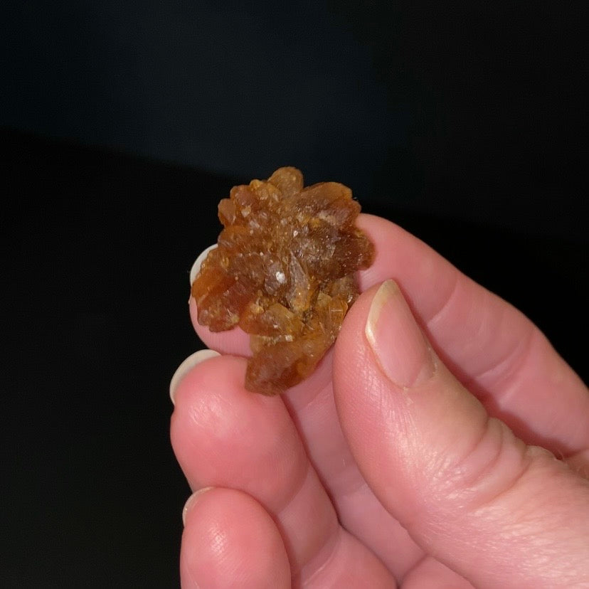 Floater Citrine Colored Honey Brown Quartz Flower Cluster - Midelt, Morocco
