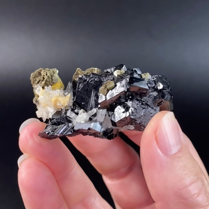 Sphalerite Cluster with Pyrite and Quartz from Trepça Mines, Kosovo