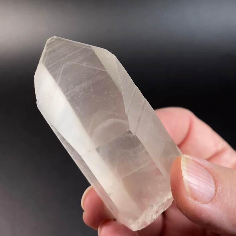 Clear Quartz Crystal with Multiple Phantoms Inside, Corinto, Minas Gerais, Brazil